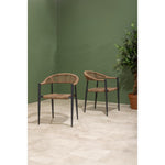 Fauteuils d'extérieur en rotin PE tressé Bolero Eden naturels (lot de 4) — HZ591