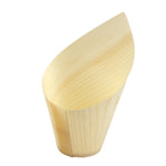 Coupelles obliques en bois FSC® Sier Disposables 220ml (lot de 30) — HZ706