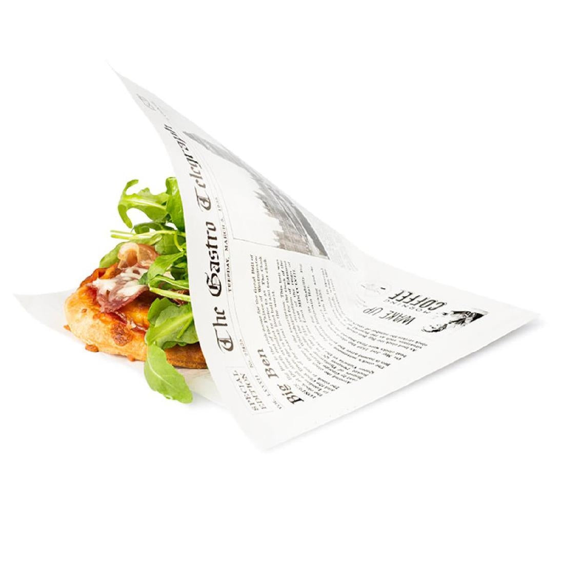 Papier ingraissable imprimé journal 2 côtés ouverts 170 x 170 mm (lot de 300) — HZ708