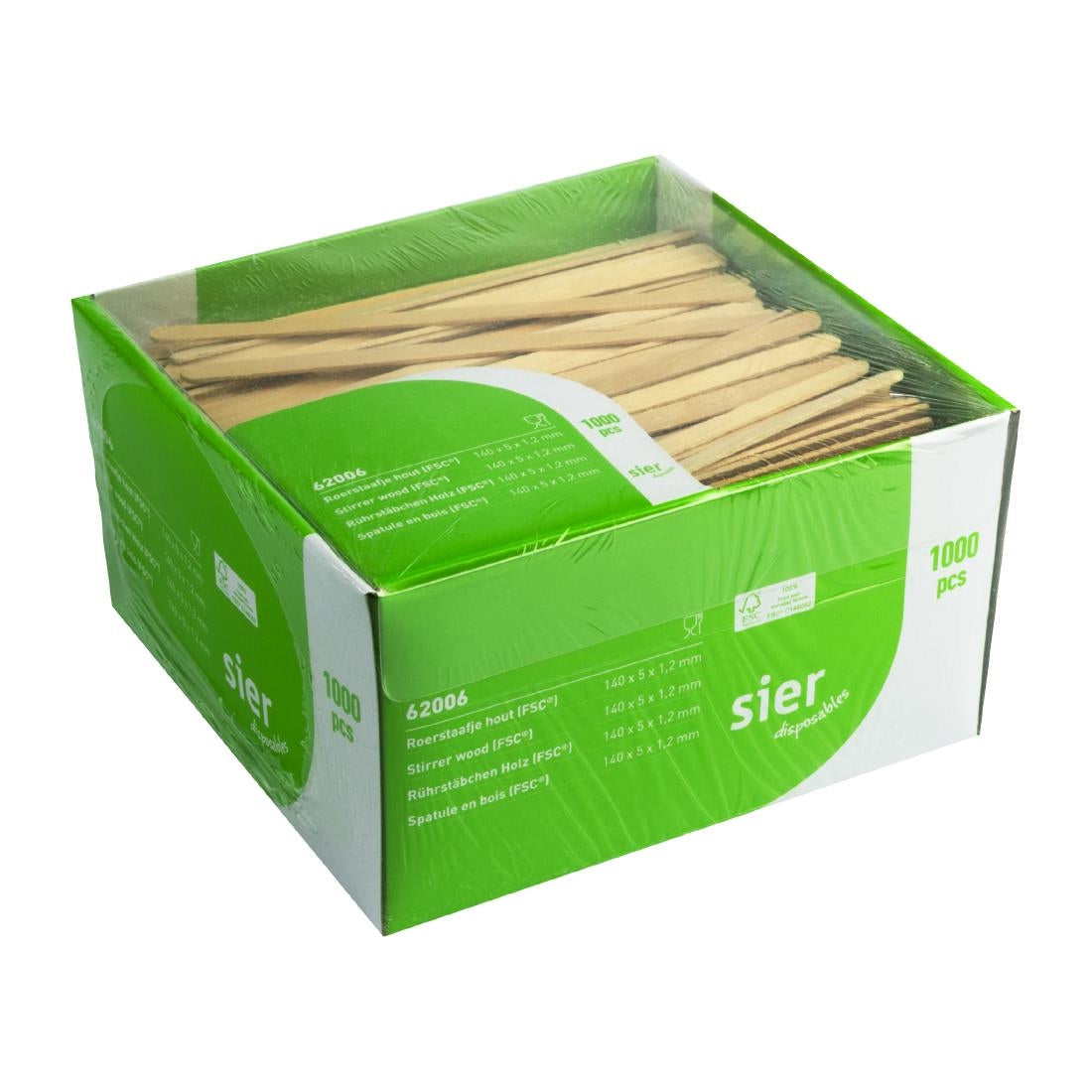 Agitateurs en bois FSC® Sier Disposables (lot de 1000) — HZ715