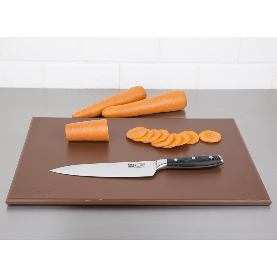 Planche à découper standard haute densité Hygiplas marron — J004