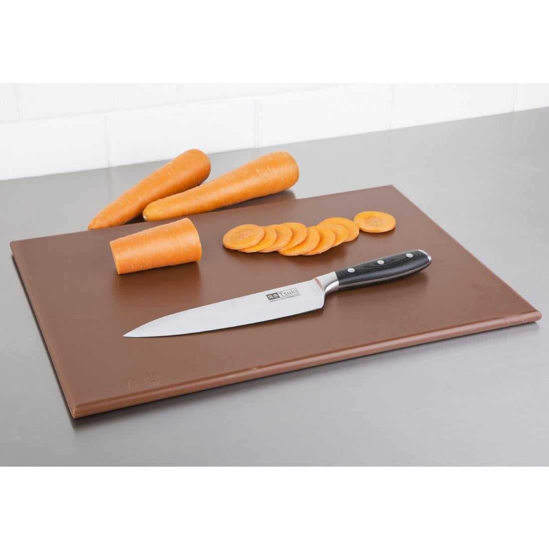 Planche à découper standard haute densité Hygiplas marron — J004