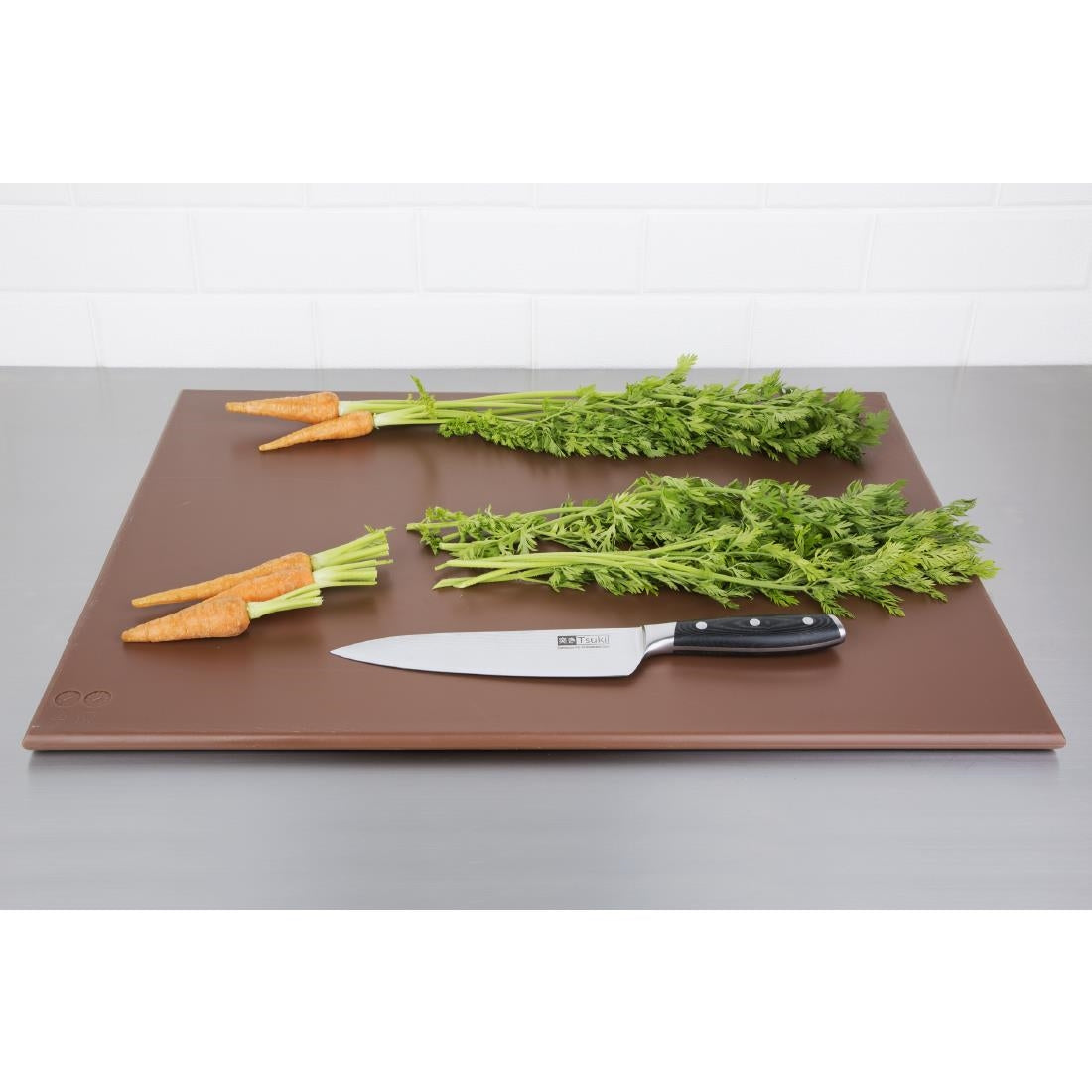 Grand planche à découper haute densité Hygiplas marron — J005