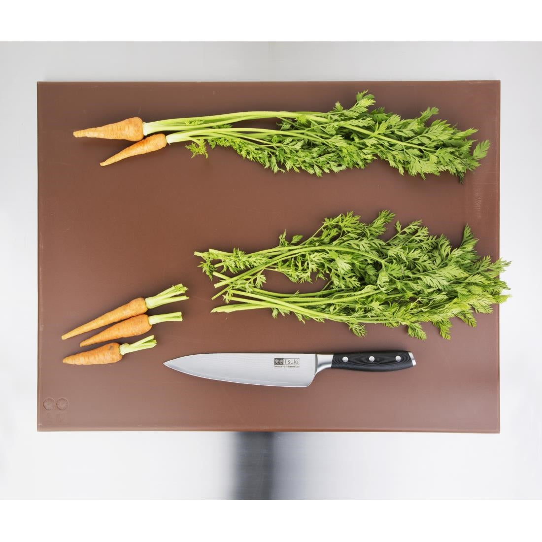 Grand planche à découper haute densité Hygiplas marron — J005
