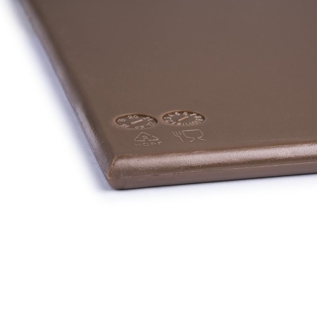 Grand planche à découper haute densité Hygiplas marron — J005