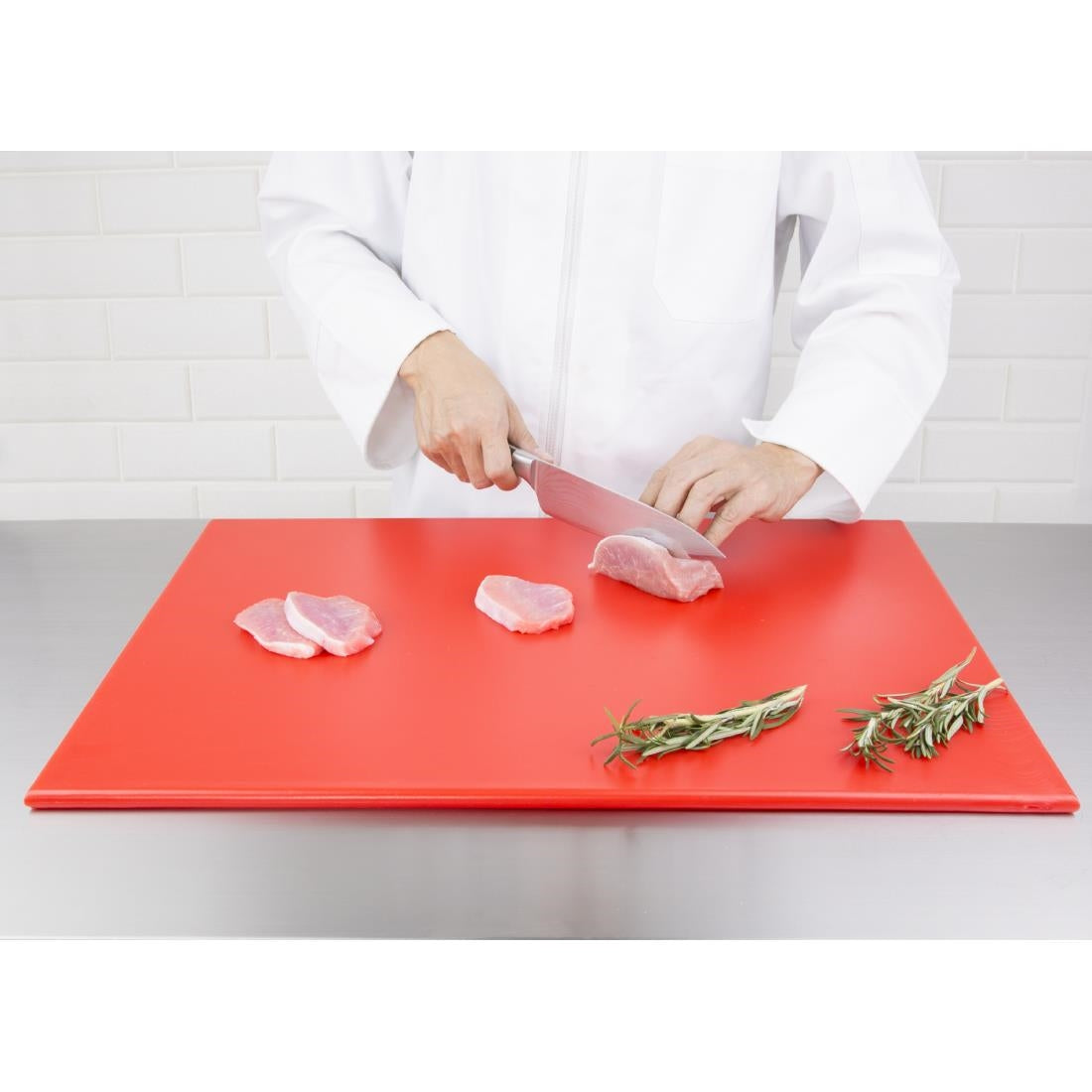 Grande planche à découper haute densité Hygiplas rouge — J011