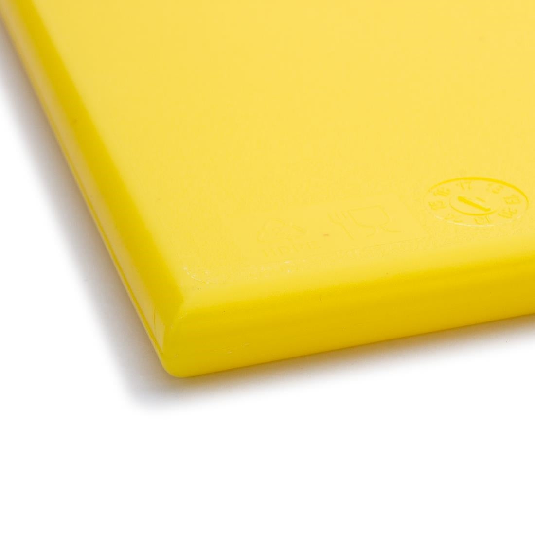 Planche à découper standard haute densité Hygiplas jaune — J020