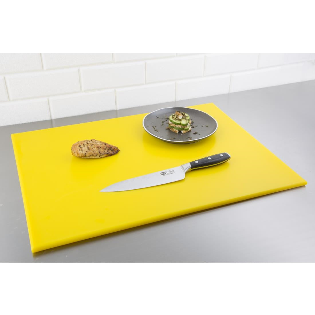 Grande planche à découper haute densité Hygiplas jaune — J021