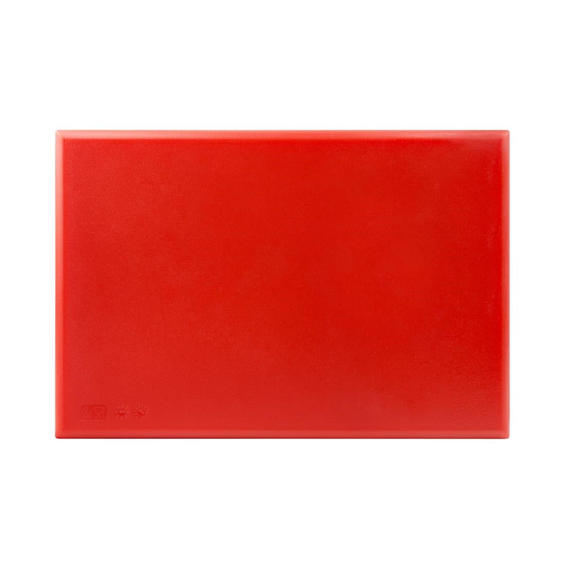 Planche à découper épaisse haute densité Hygiplas rouge — J034