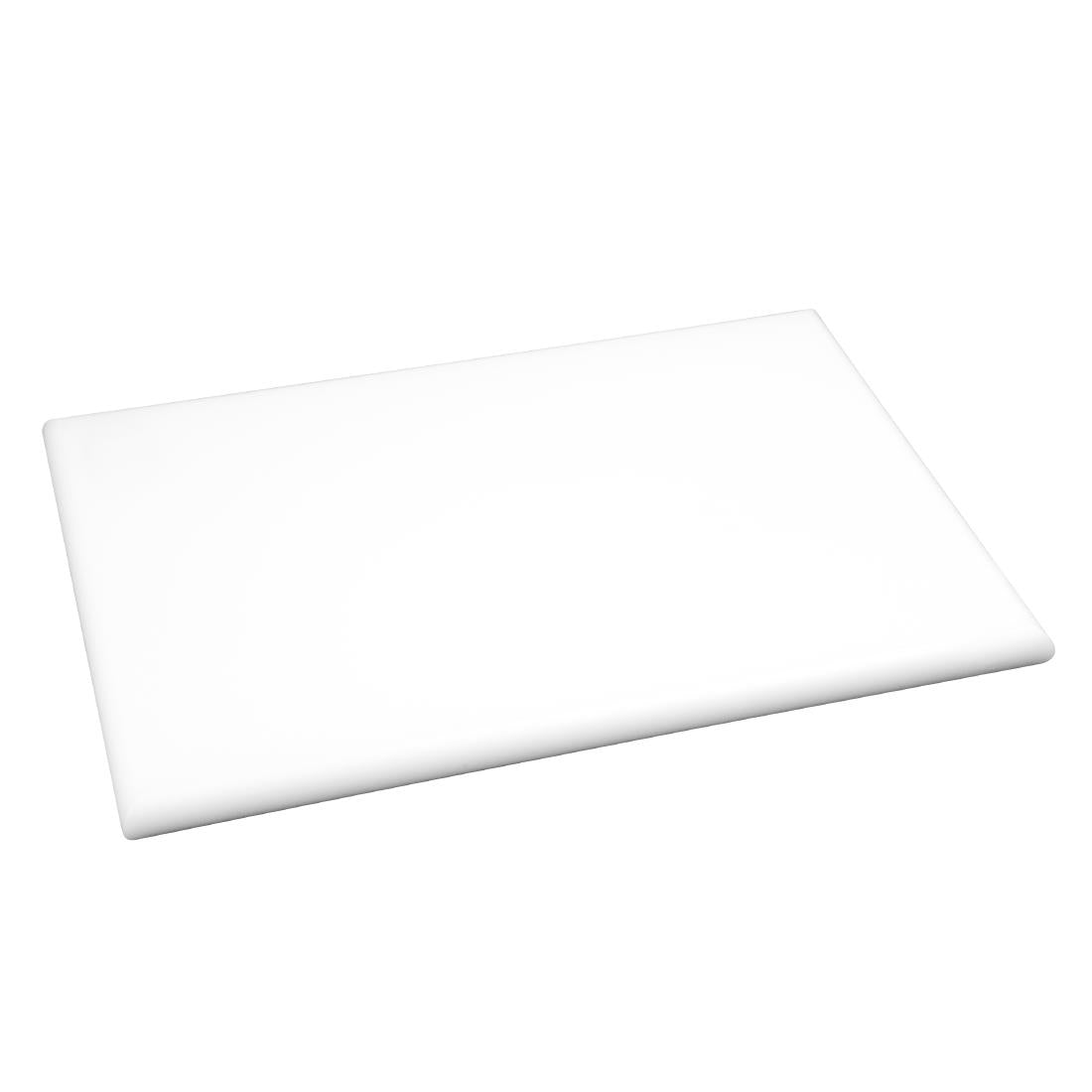 Planche à découper épaisse haute densité Hygiplas blanche — J038