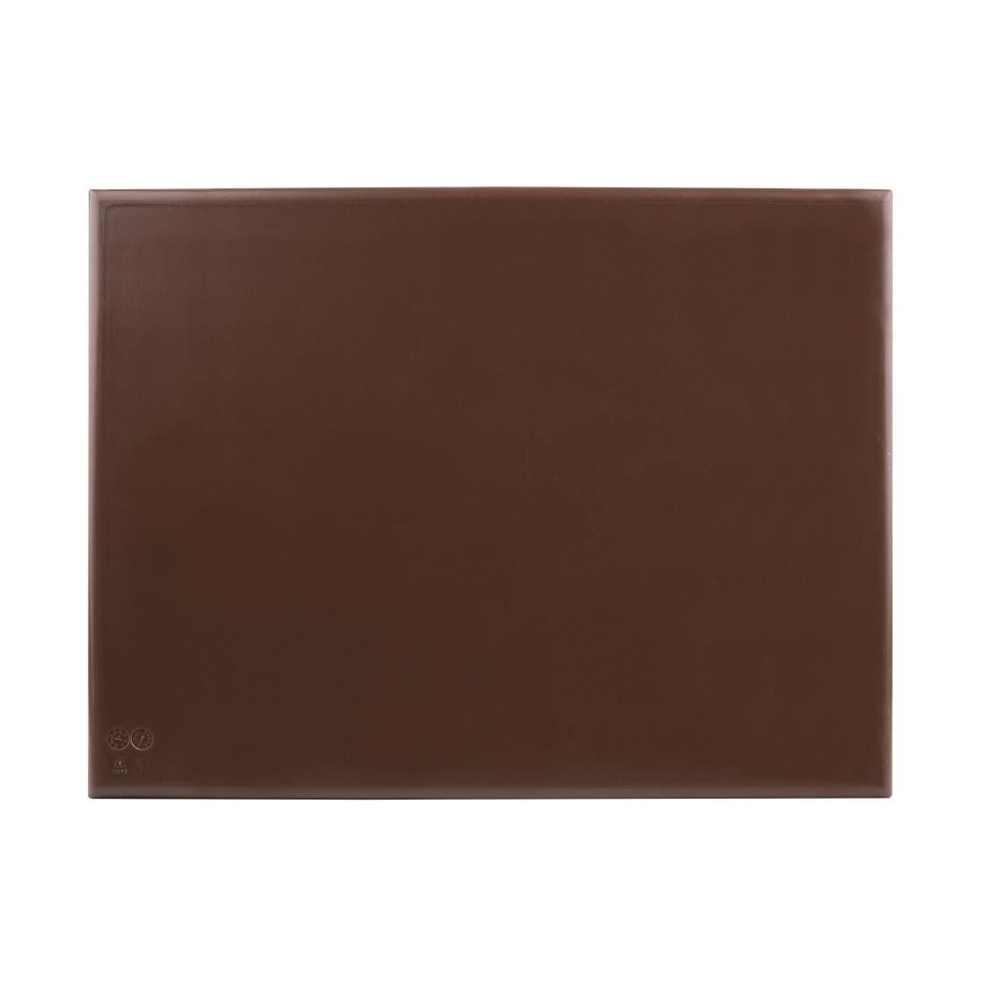 Planche à découper extra large haute densité Hygiplas marron — J041