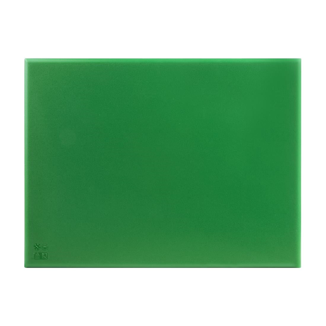 Planche à découper extra large haute densité Hygiplas verte — J043
