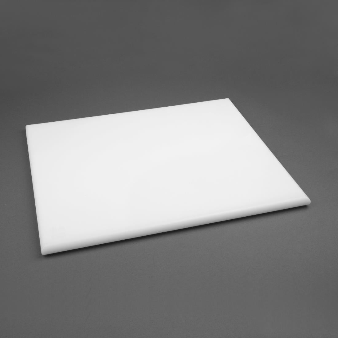 Planche à découper extra large haute densité Hygiplas blanche — J044