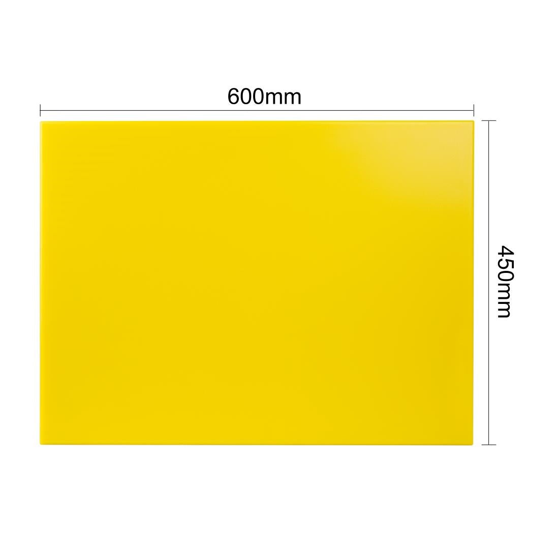 Planche à découper extra large haute densité Hygiplas jaune — J045