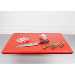 Planche à découper extra large haute densité Hygiplas rouge — J047