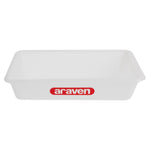 Bac alimentaire peu profond Araven transparent 300mm — J208