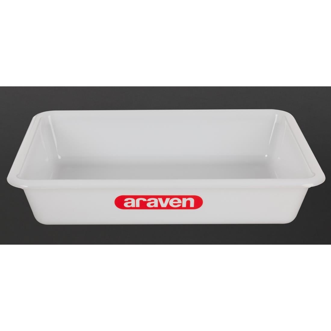 Bac alimentaire peu profond Araven transparent 345mm — J209