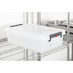 Conteneur alimentaire en polypropylène avec clips de couleur Araven 30L — J243