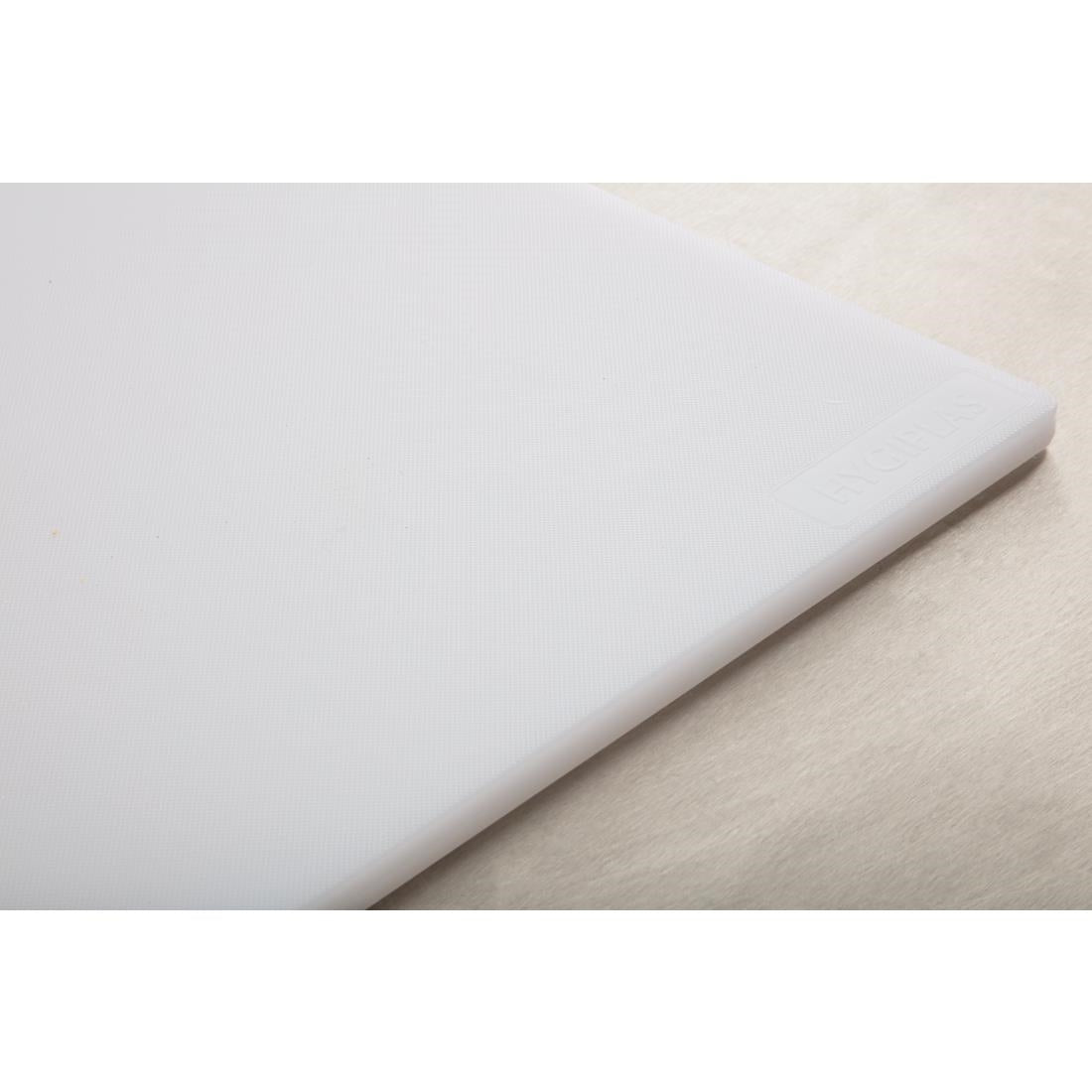 Planche à découper standard basse densité Hygiplas blanche — J252