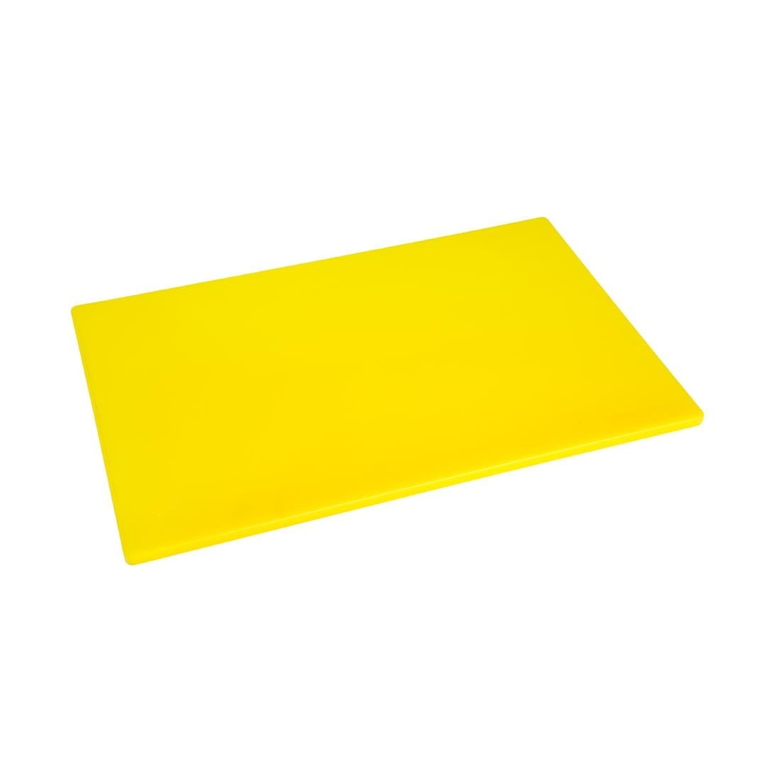 Planche à découper standard basse densité Hygiplas jaune — J254