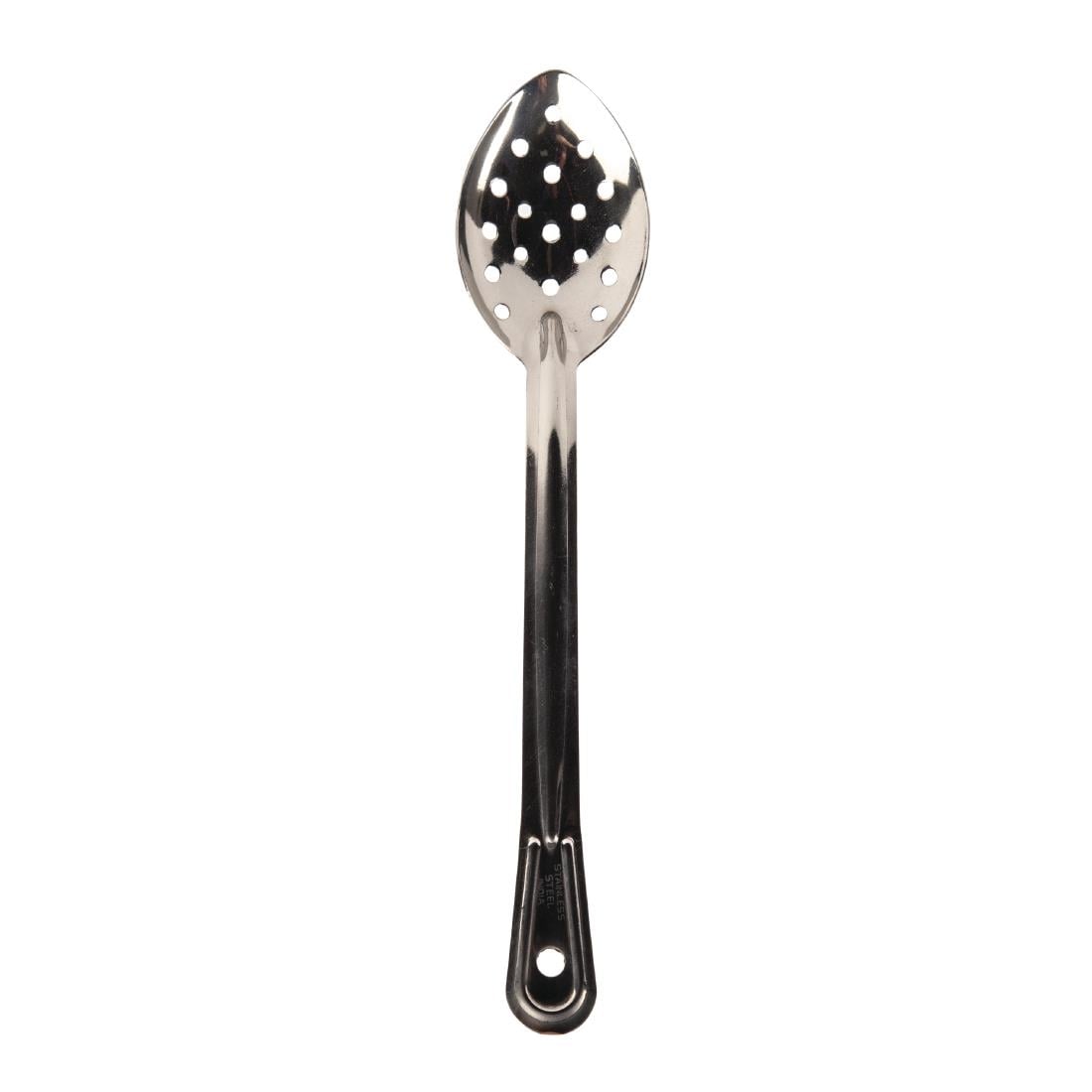 Cuillère de service perforée en acier inoxydable Vogue 330mm — J640