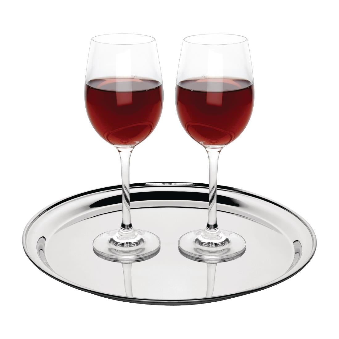 Plateau de service rond inox Olympia 305mm — J828
