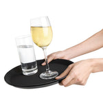 Offre spéciale : Lot de 6 plateaux ronds antidérapants en polypropylène Olympia Kristallon — S658