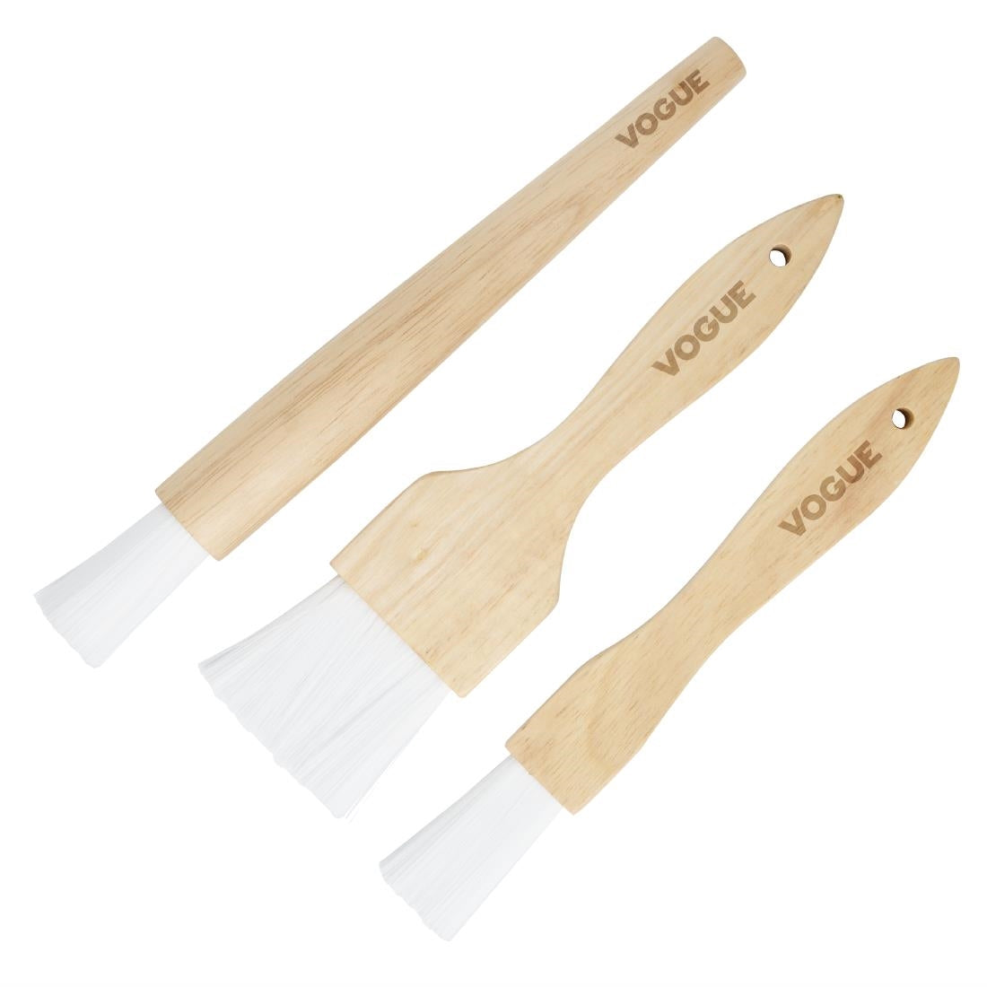 Pinceau à pâtisserie rond à manche en bois Vogue 25 mm — JA524