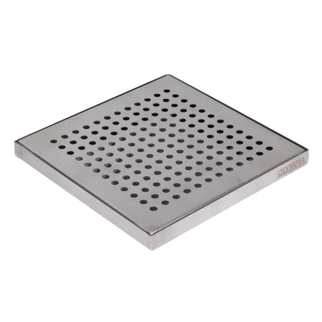 Bac de récupération de bar en inox Olympia 150x150 mm — JB126