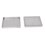 Bac de récupération de bar en inox Olympia 150x150 mm — JB126