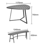 Table de pique-nique avec bancs Bolero Valletta — JB369