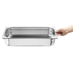 Bacs GN 1/1 en inox Nisbets Essentials 100 mm (lot de 3) — JB370