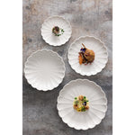 Assiettes festonnées Olympia Bloom blanches 276 mm (lot de 4) — JB395
