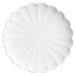 Assiettes festonnées Olympia Bloom blanches 175 mm (lot de 6) — JB393