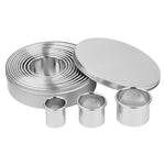 lot de 12 emporte-pièces ronds lisses en inox Vogue — JB551