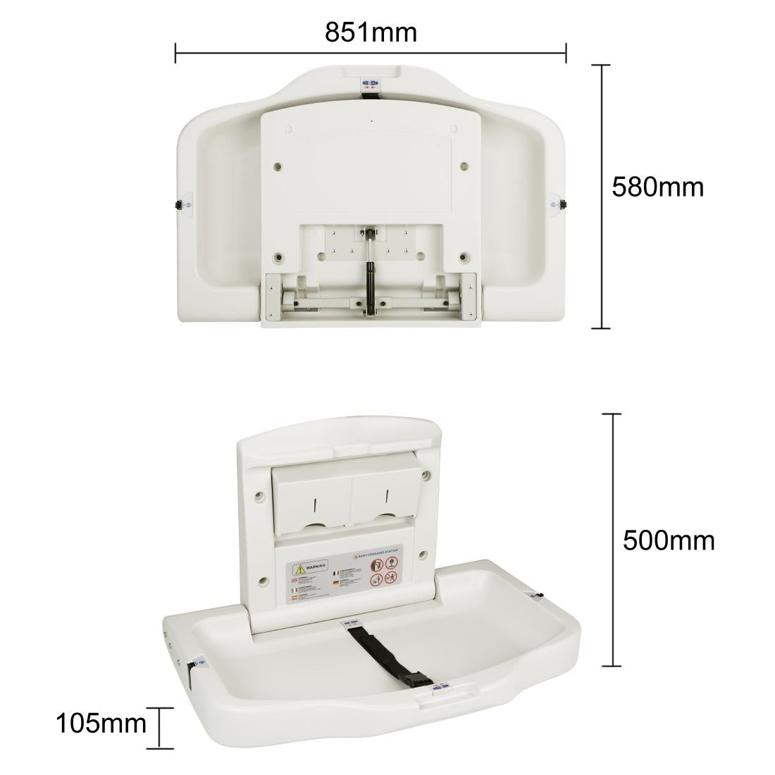 Table à langer horizontale Bolero — JB681