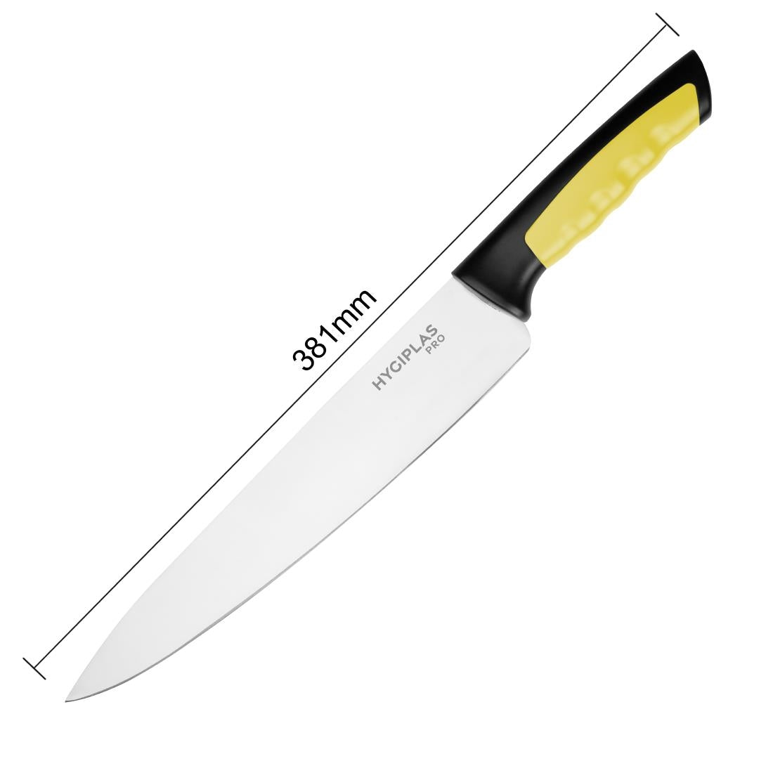 Couteau de cuisine Hygiplas Pro jaune 25cm — JD215