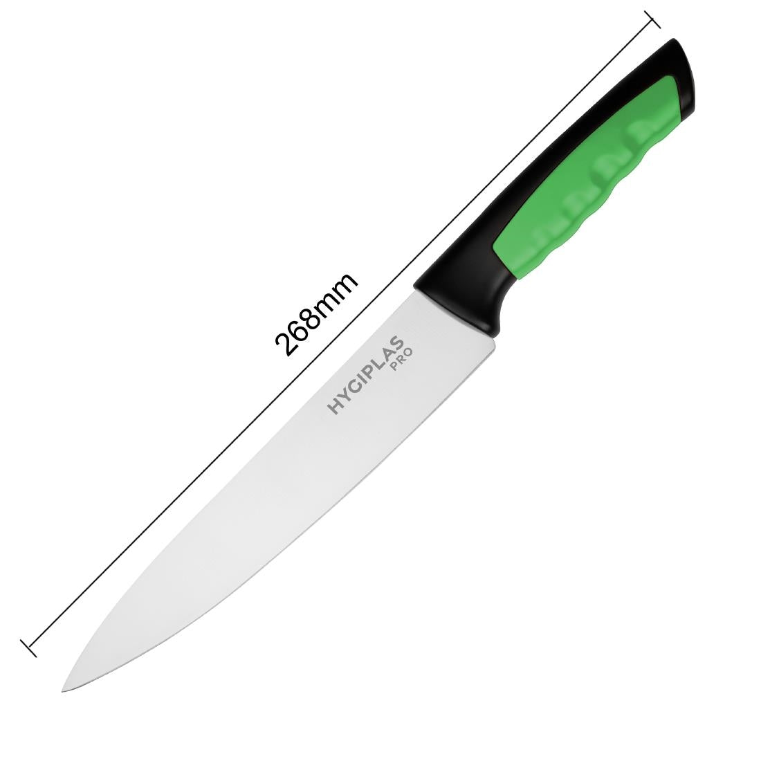 Couteau de cuisine Hygiplas Pro vert 21,5cm — JD225