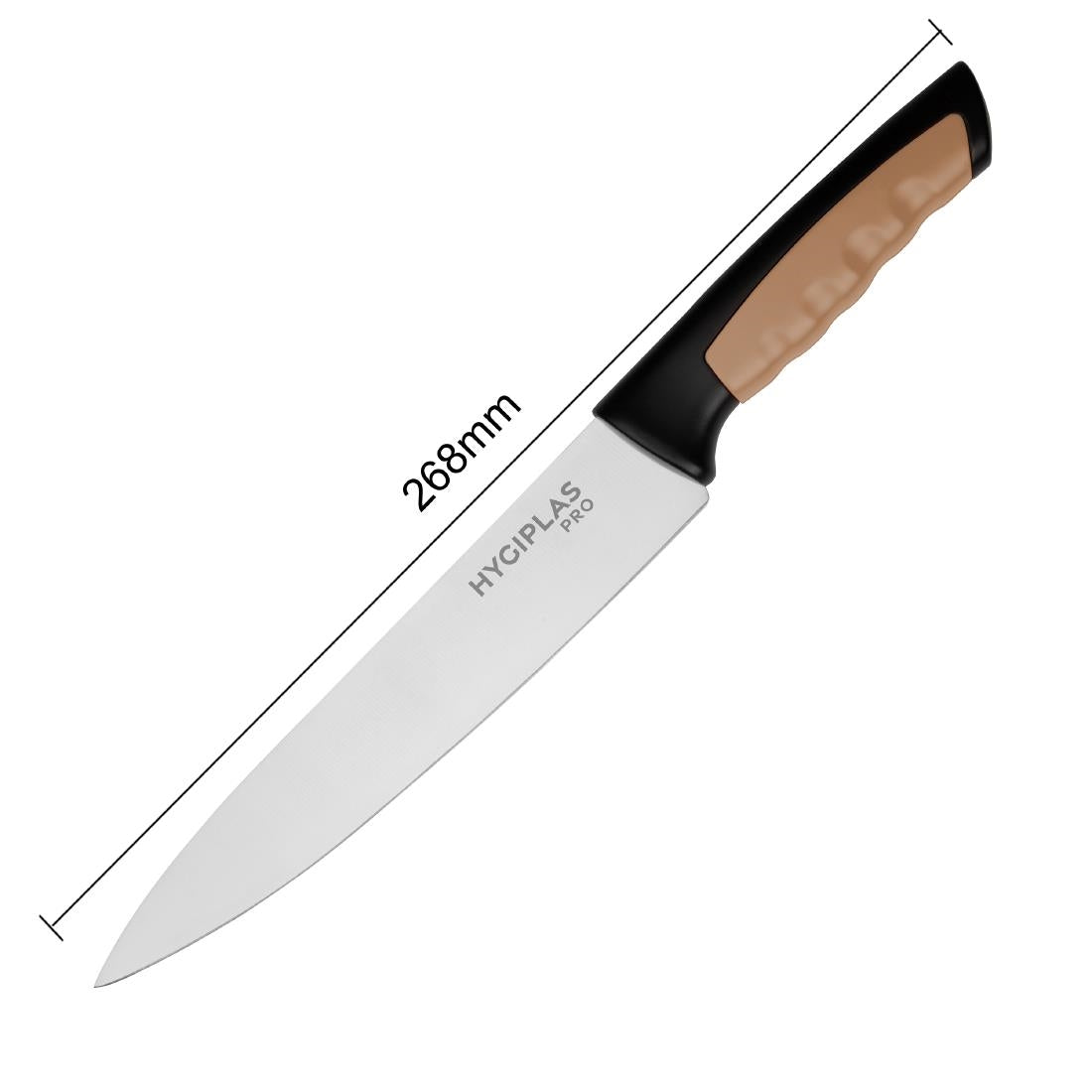Couteau de cuisine Hygiplas Pro marron 21,5cm — JD226