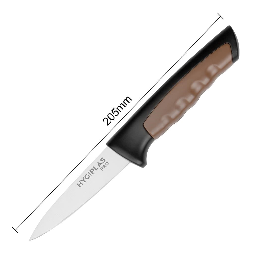 Couteau d'office Hygiplas Pro marron 8,5cm — JD227