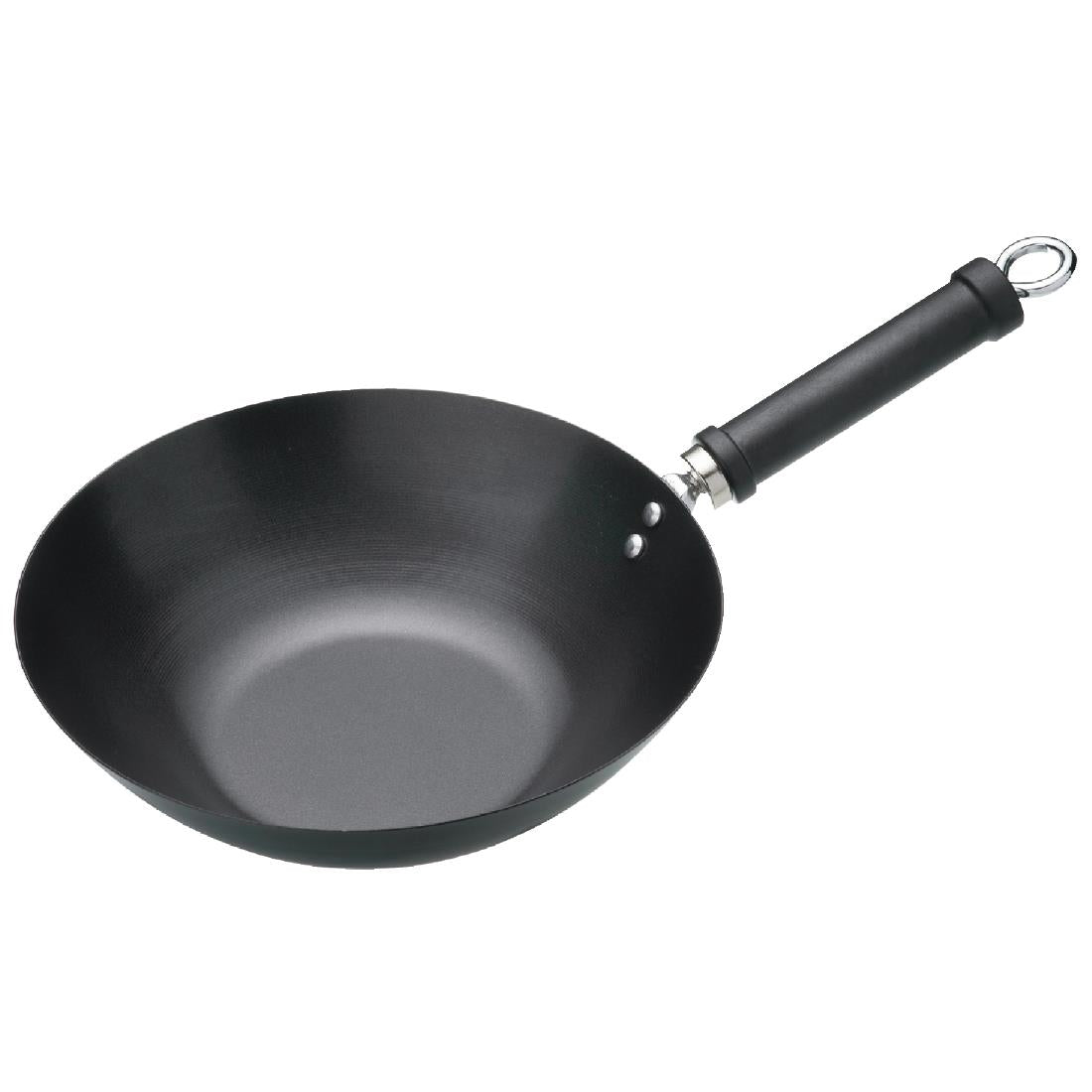 Wok antiadhésif fond plat Kitchen Craft 305mm — K249