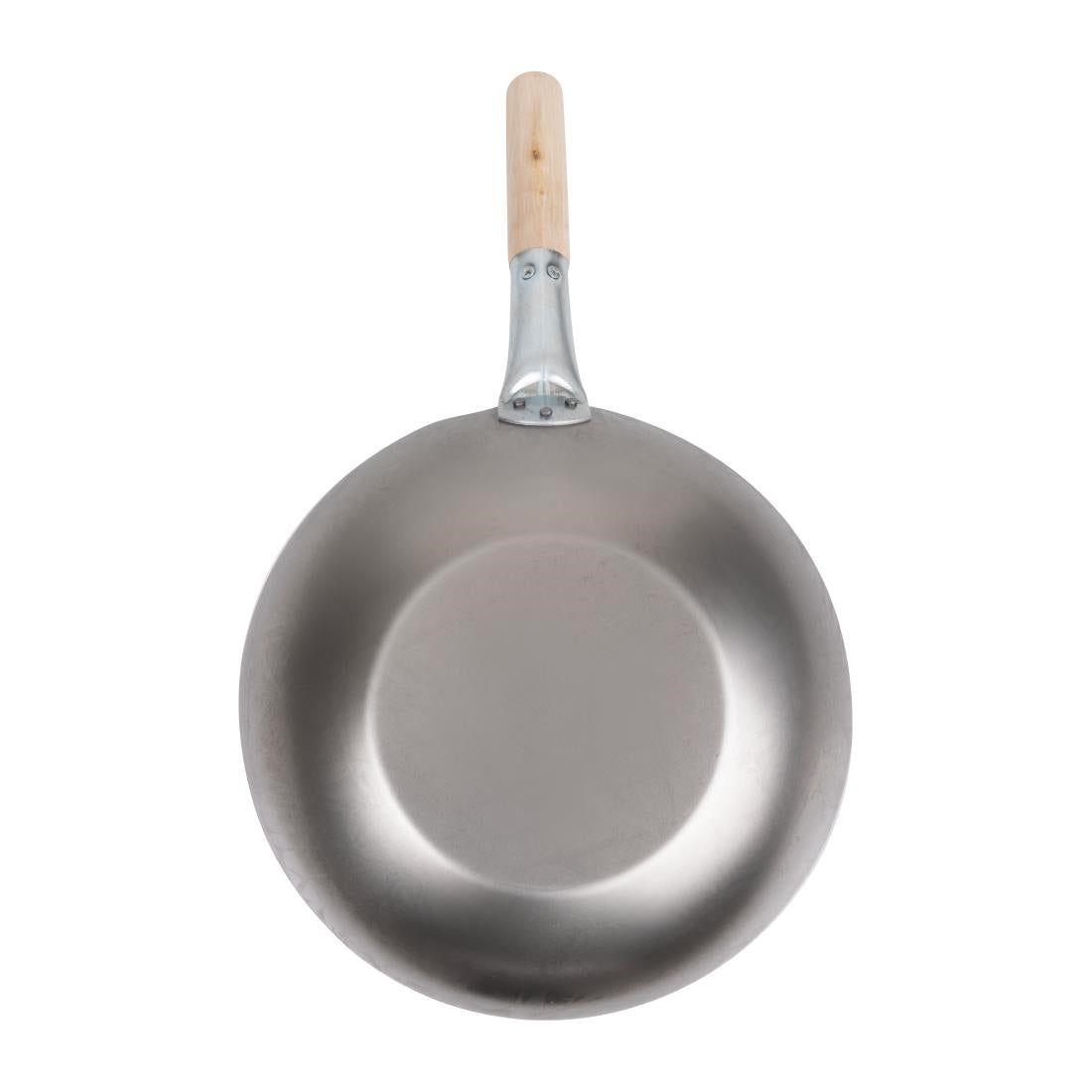 Wok en acier doux Vogue 330mm — K296