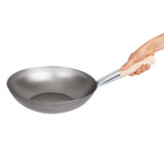 Wok en acier doux Vogue 330mm — K296