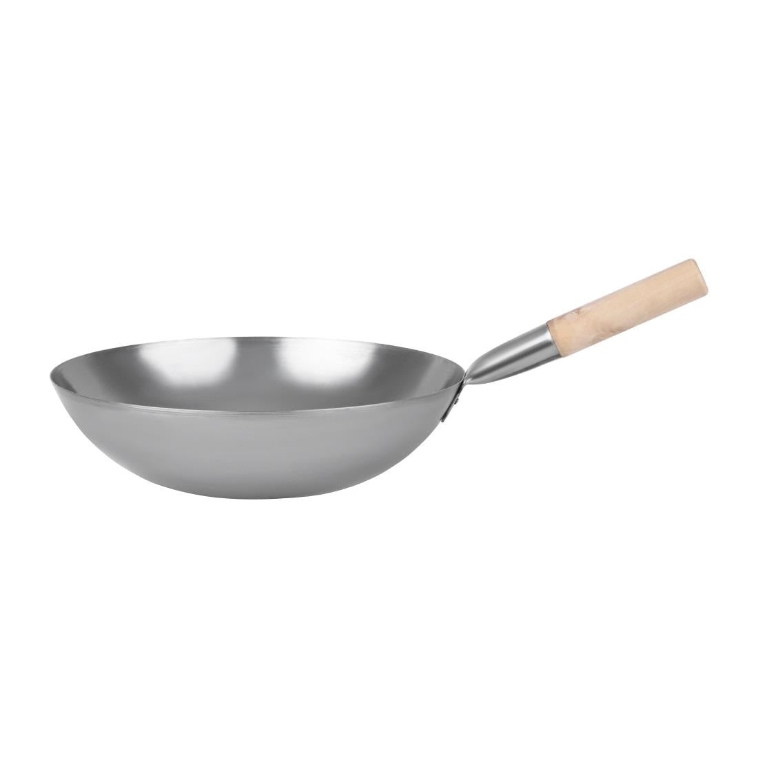 Wok en acier doux Vogue 35,6 cm — K297
