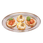 Plat de service ovale en inox Olympia 250mm — K362