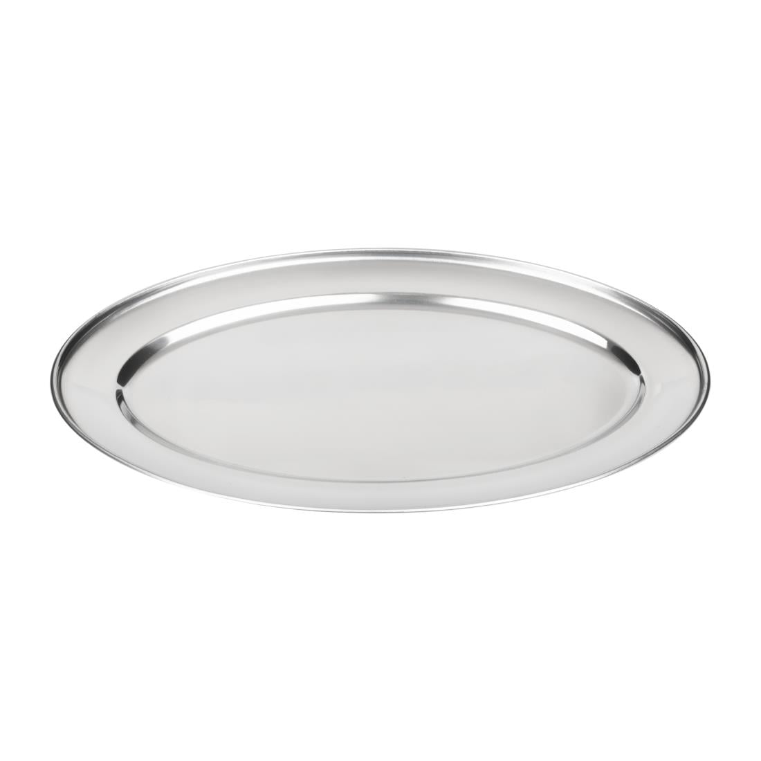 Plat de service ovale en inox Olympia 220mm — K361