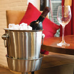 Seau à vin et champagne en acier inoxydable brossé Olympia — K406