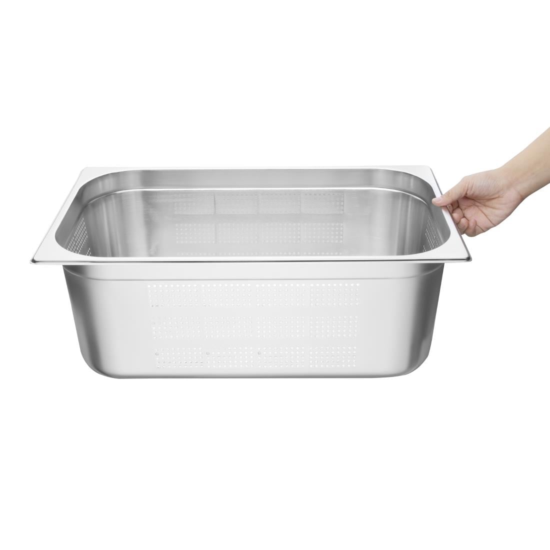 Bac Gastronorme inox perforé GN 1/1 200mm Vogue — K843