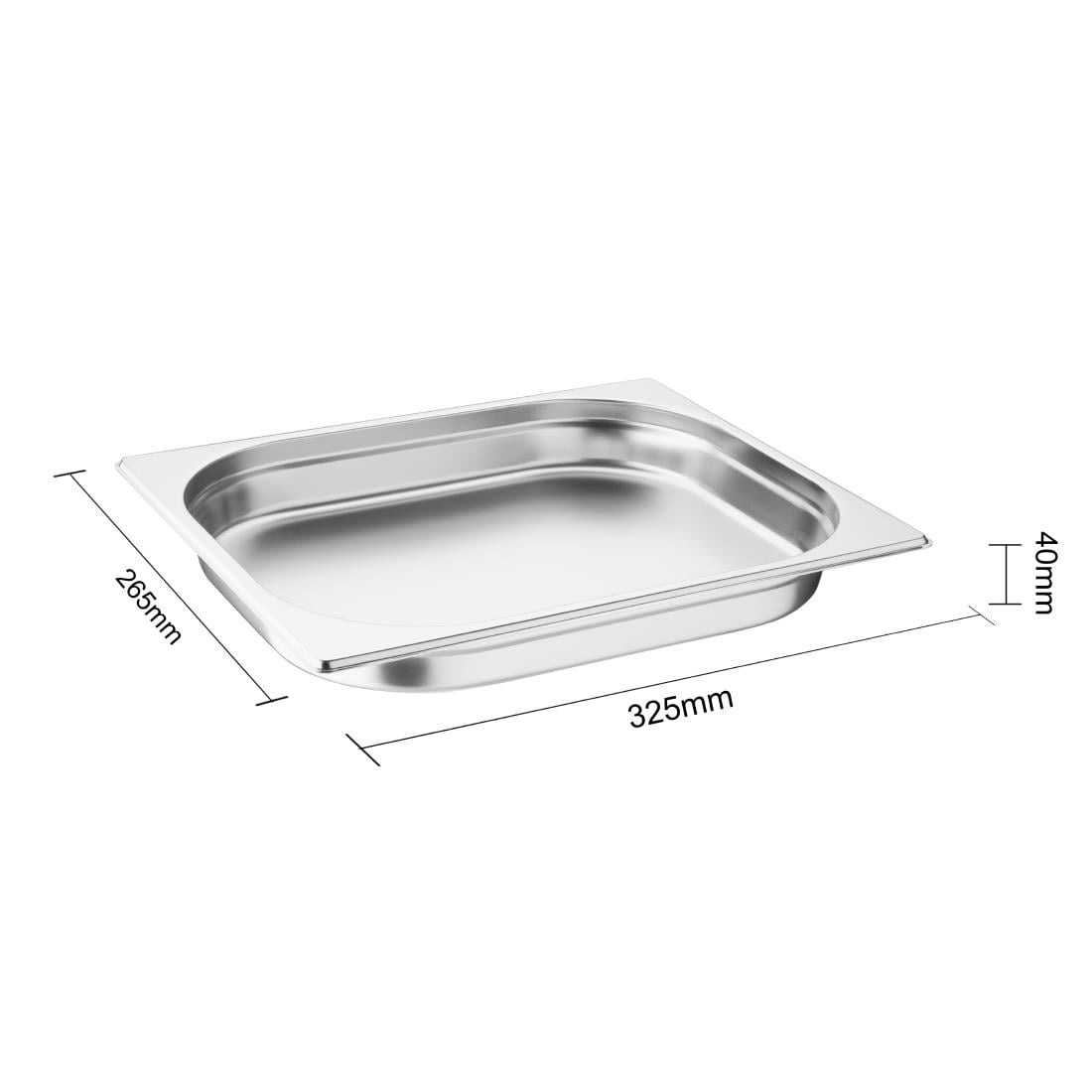 Bac inox 201 Vogue GN 1/2 40 mm — K925