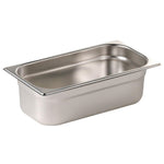 Lot de 2 bacs inox 201 Vogue GN 1/3 100mm — S432